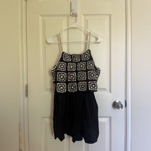 Lucky Brand crochet romper